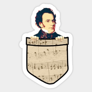 Franz Schubert In My Pocket Sticker